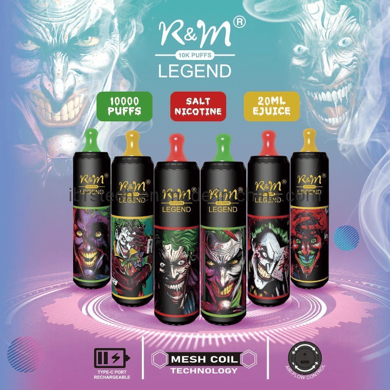R&M Legend 10000 Puffs Rechargeable Disposable Vape India | Vape Smash India
