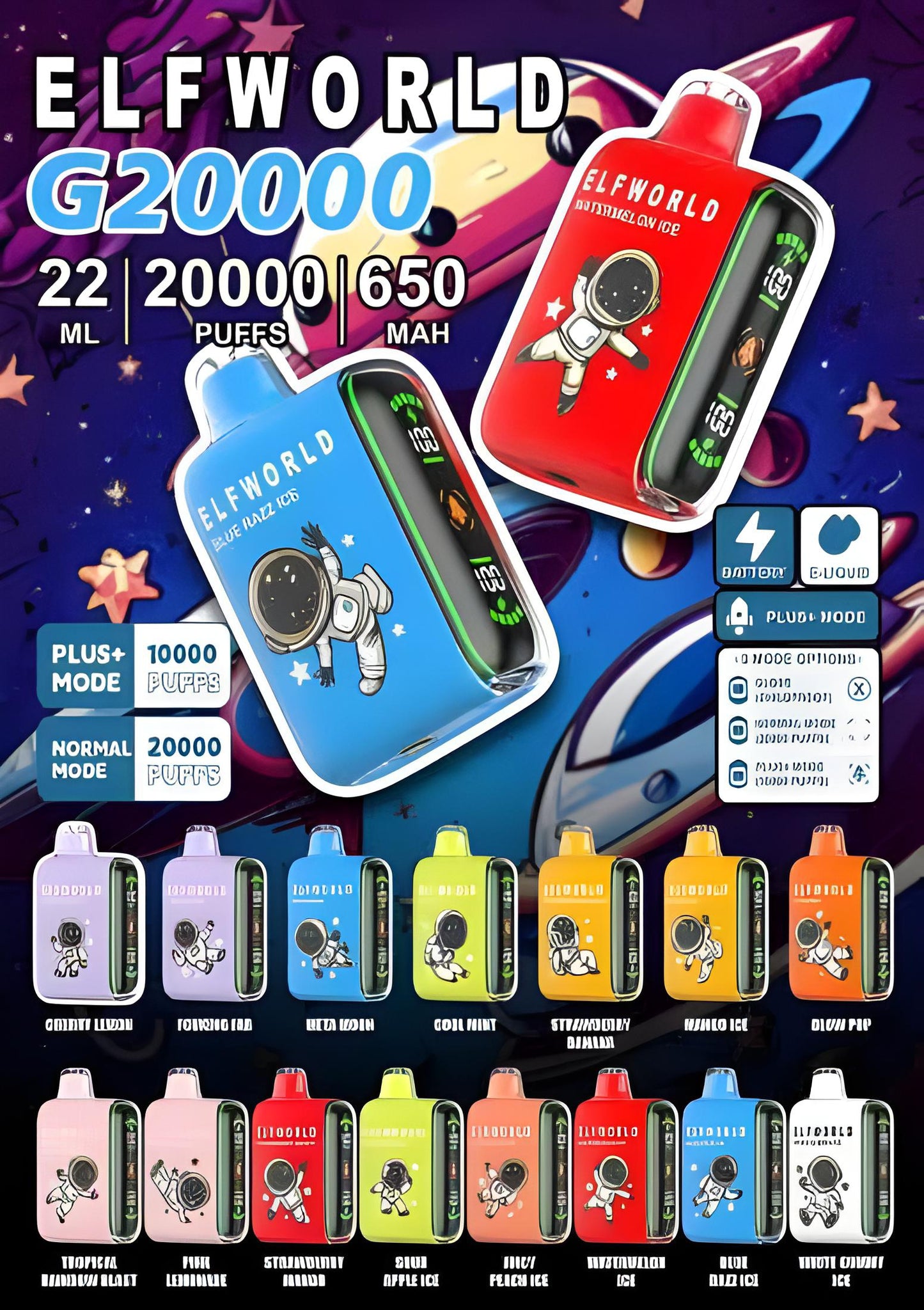 Elfworld Plus 20K – 20,000 Puffs Disposable Vape | Buy Now