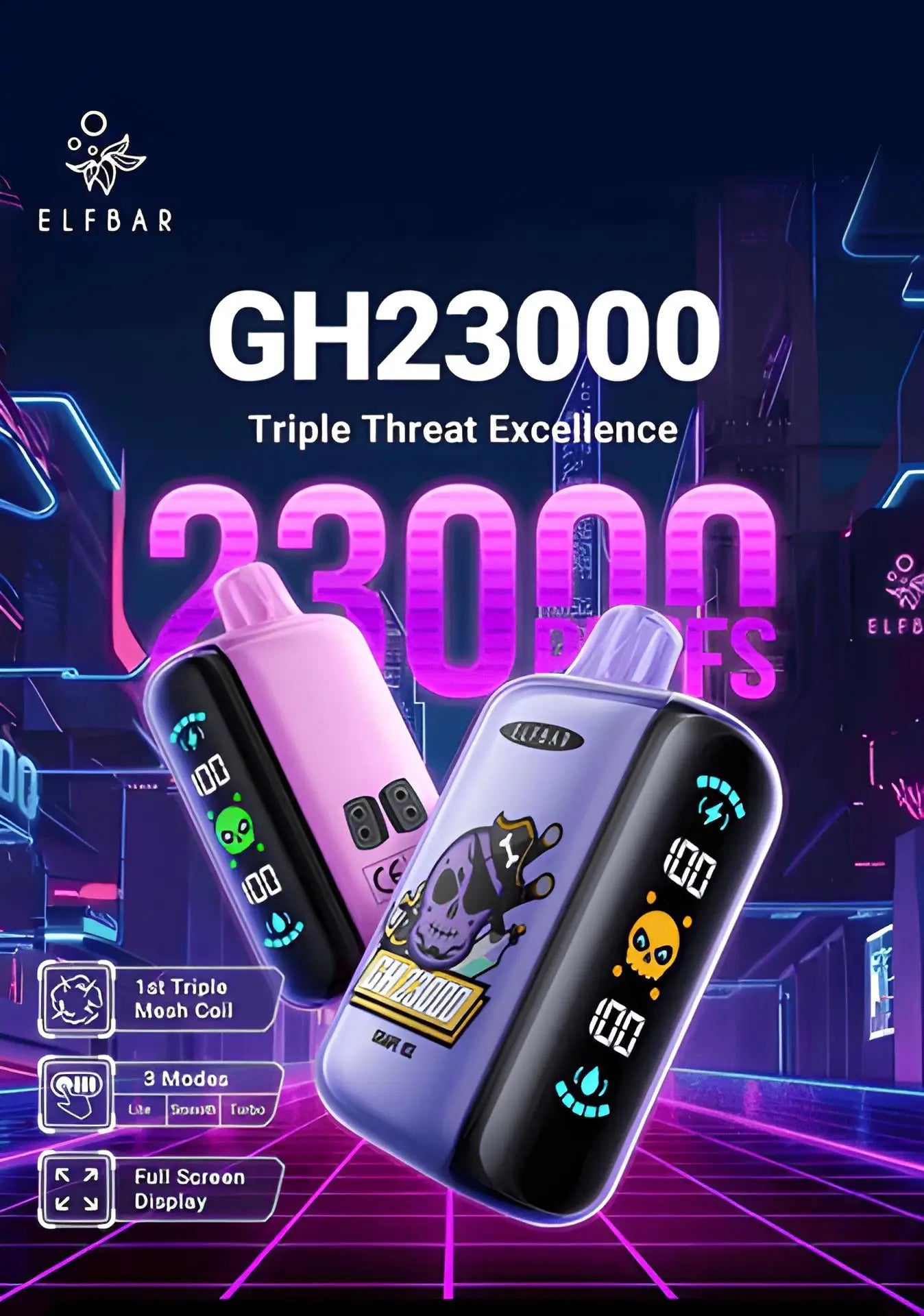 skull disposable vape Bang King Twins 50000 Disposable Vape – 50K Puffs | Dual Flavor Switch |  Skull Design
