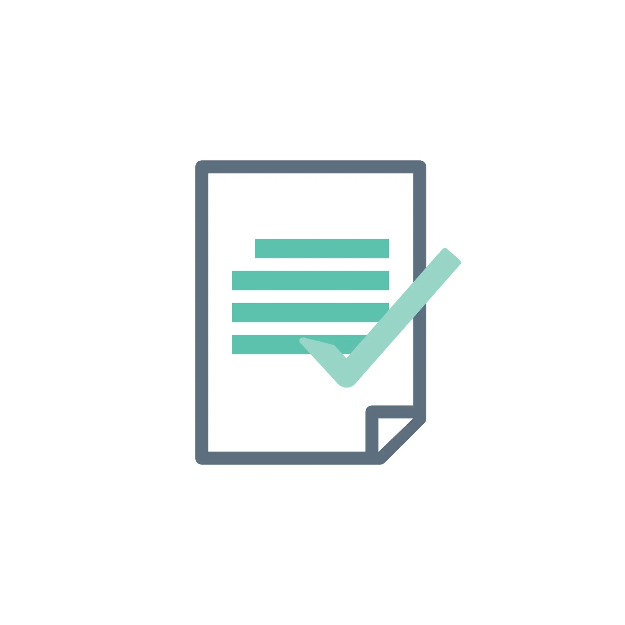Green checkmark on paper document icon for Vape Return Policy article