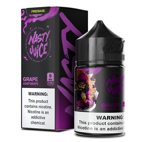 ASAP Grape Ice Nasty Juice 60ML Vape Juice India – Sweet grape with cooling menthol e-liquid at VapeMashIndia