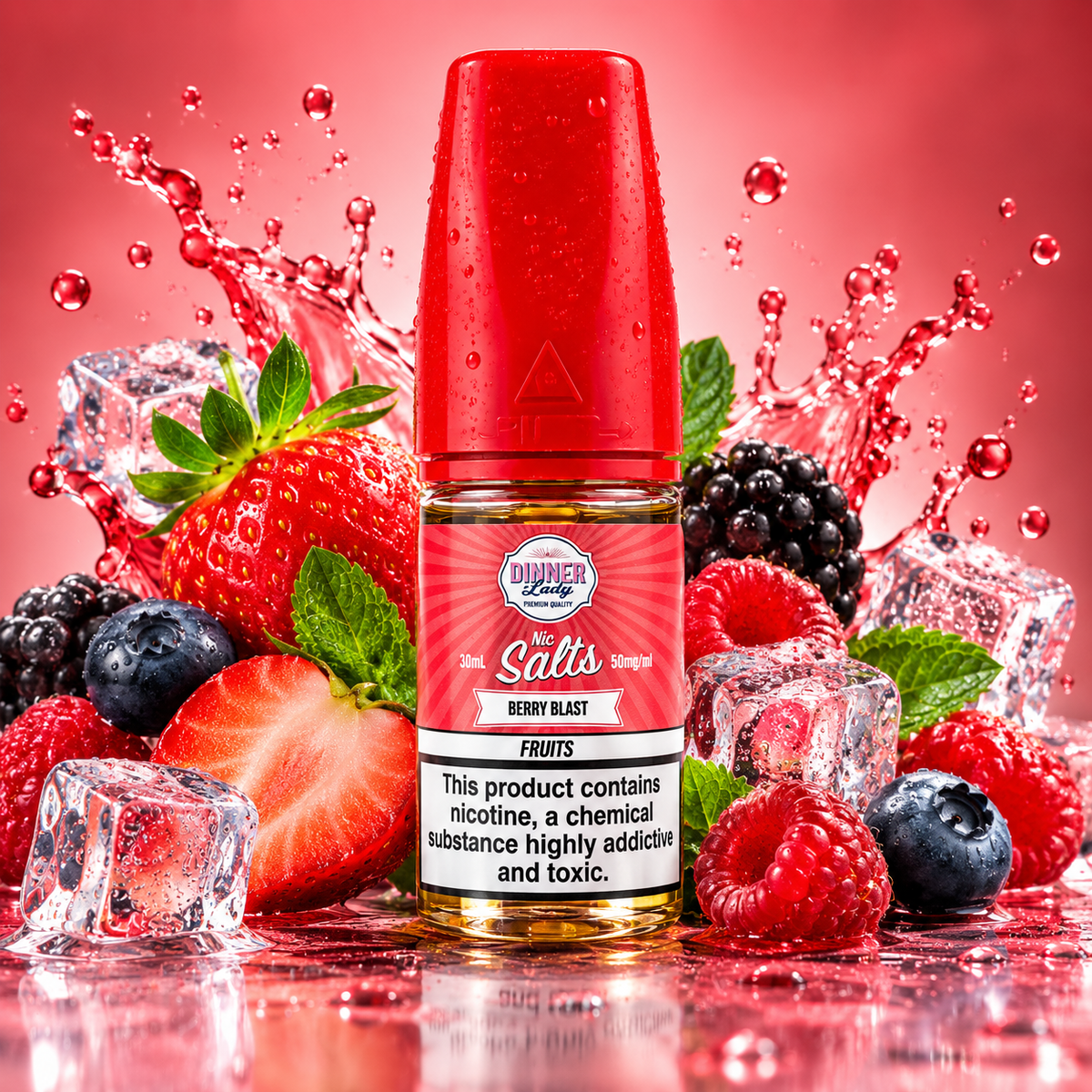 Berry Blast - Dinner Lady Nic Salts 30ML | 30MG, 50MG | Vape Mash India