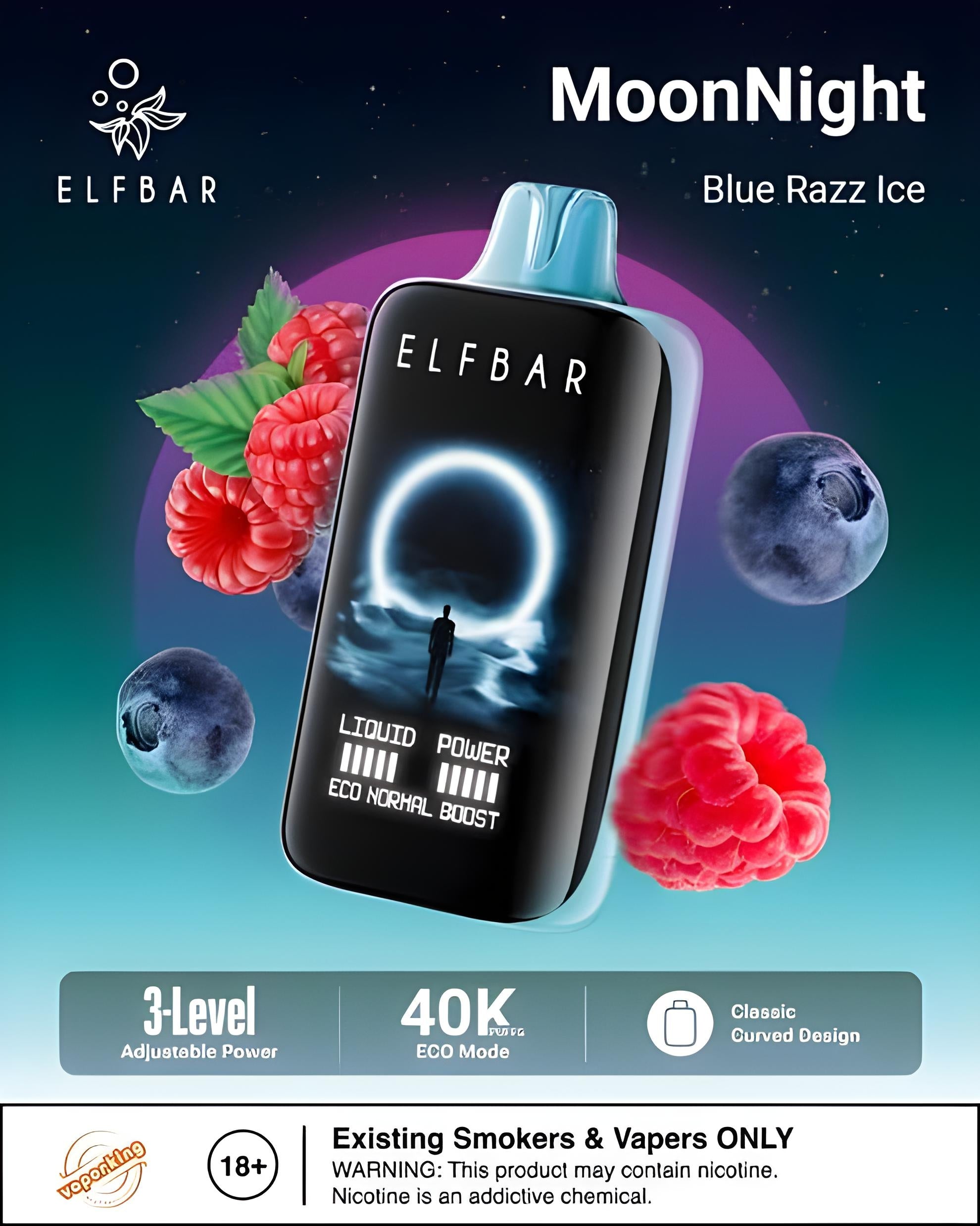 "ELFBAR Moon Light 40K Disposable Vape flavours available in India"
