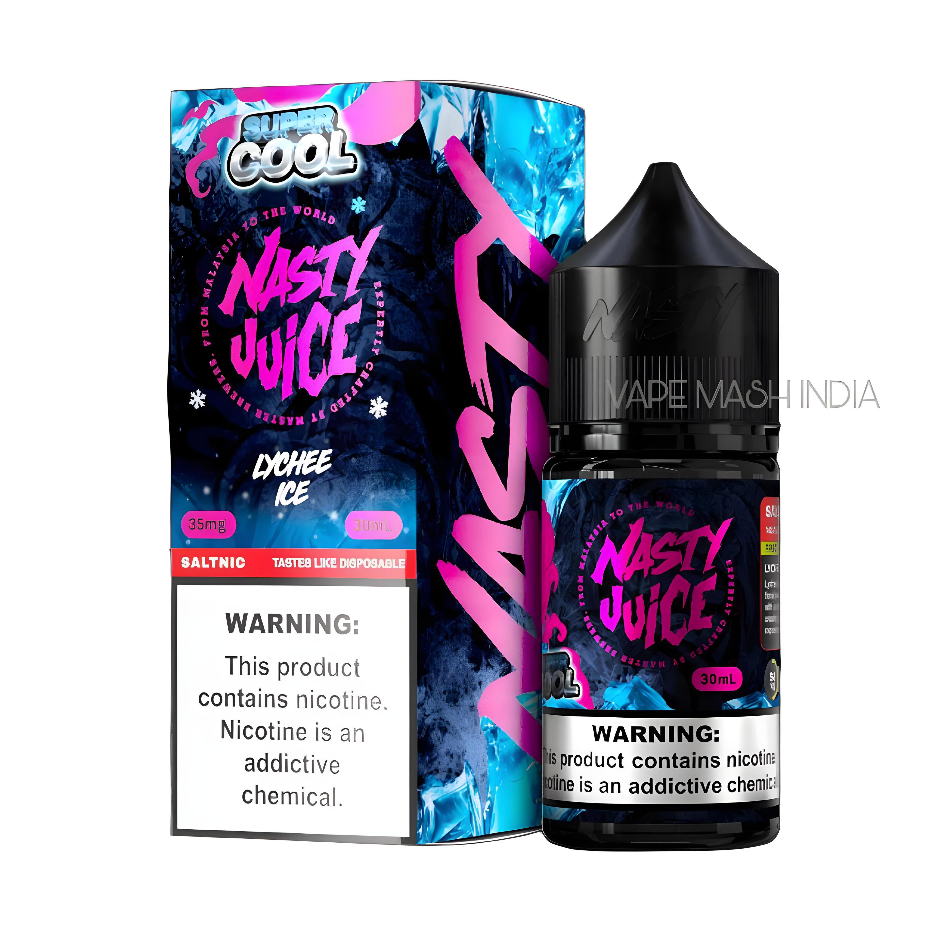 Lychee Ice Nasty Super Cool 30ML Vape Juice Bottle – 35MG and 50MG Nicotine Salt India