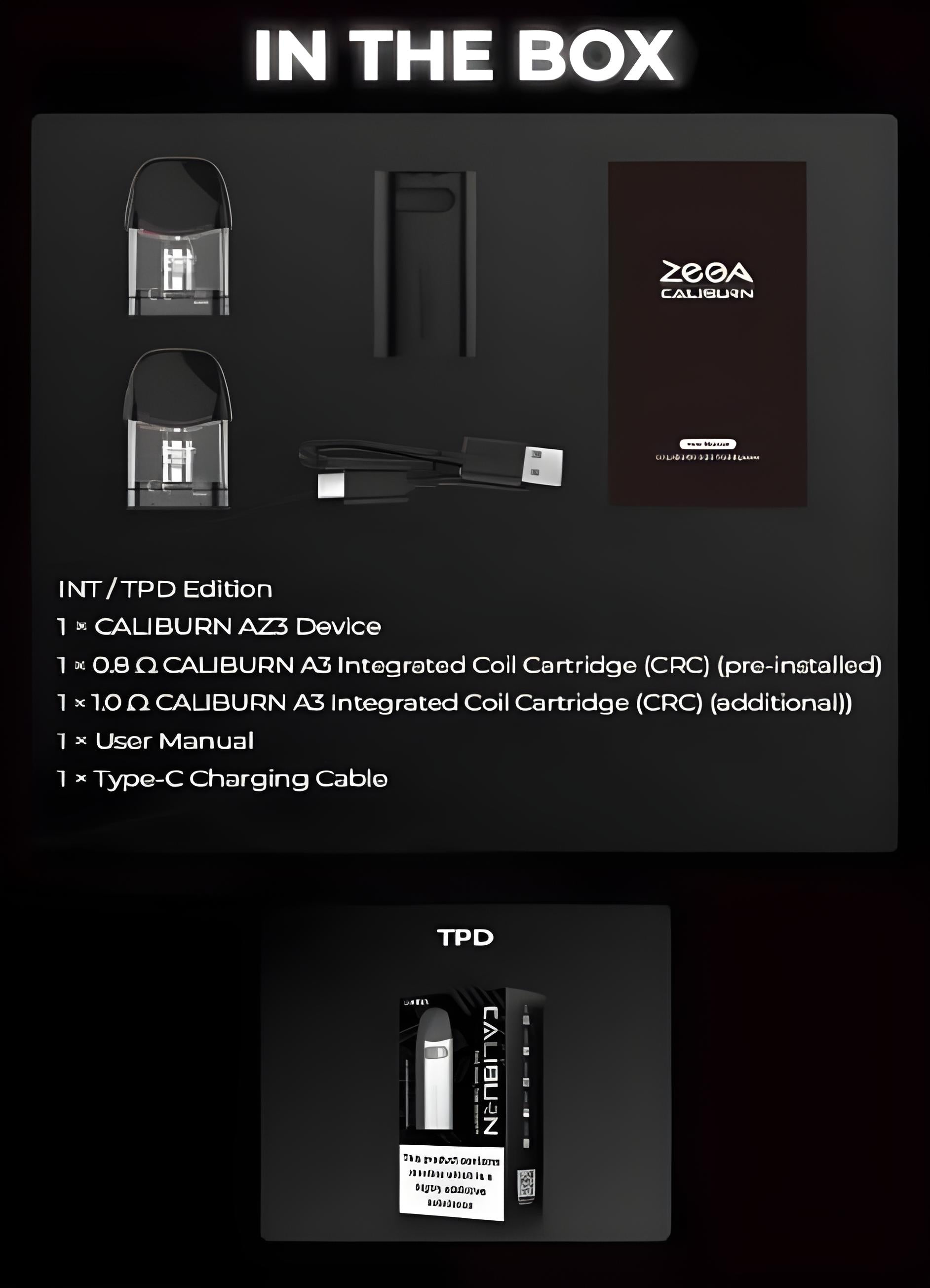 Uwell Caliburn AZ3 17W Pod System Kit India | Vape Mash