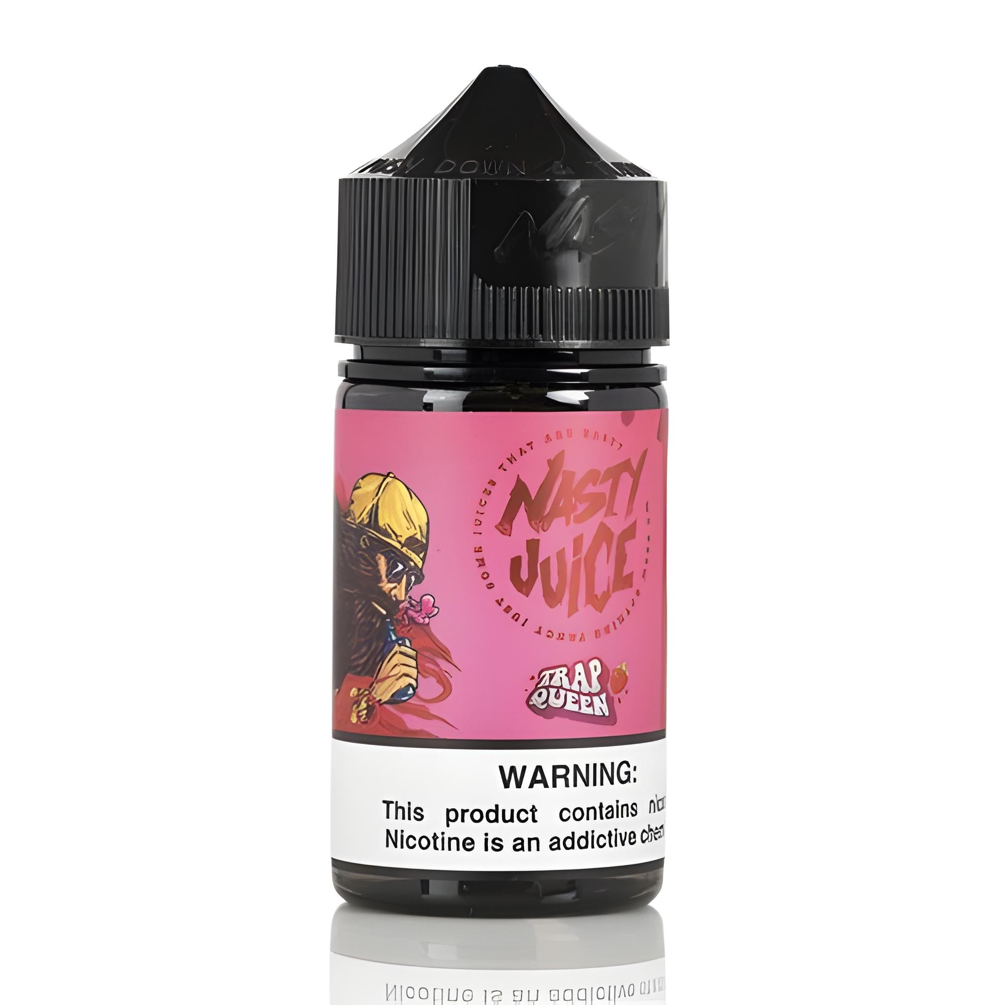 Trap Queen Nasty Juice 60ML Vape Juice India – Sweet strawberry e-liquid with 3MG nicotine at VapeMashIndia