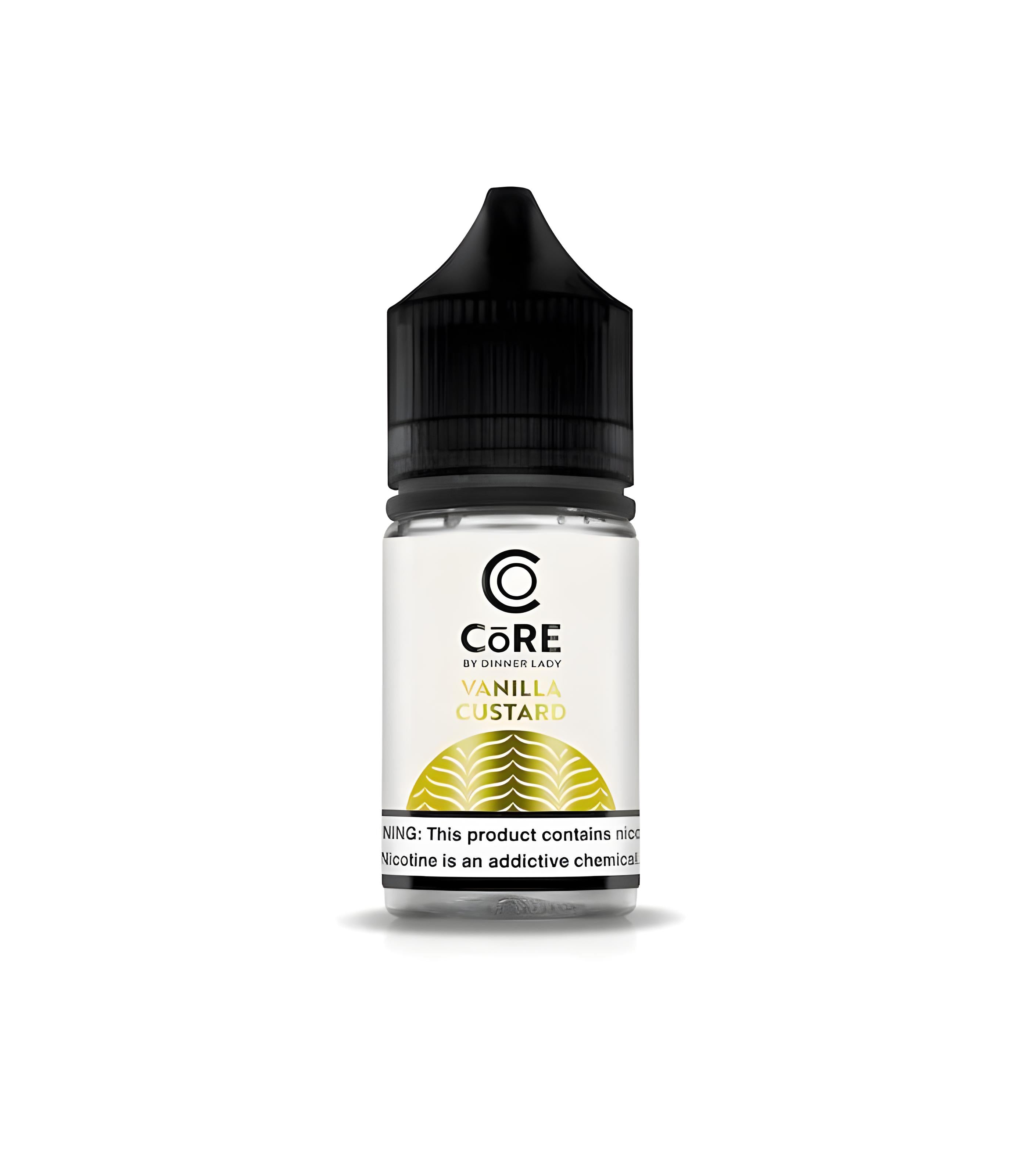 Dinner Lady Vanilla Custard Vape Juice 30ML Label – Core Salt Nicotine E-Liquid India
