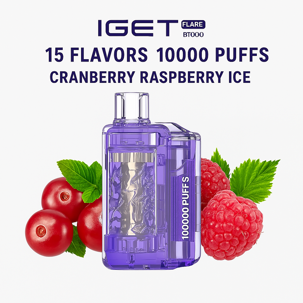 IGET Flare B10000 Strawberry Kiwi Ice 10000 puffs rechargeable disposable vape India
