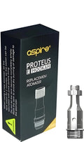 Aspire Proteus 0.25ohm replacement coil for vape devices, shown with coil and pod components, by Vape Mash India.