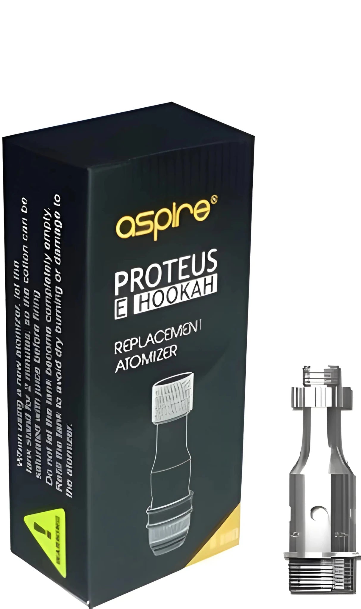 Aspire Proteus 0.25ohm replacement coil for vape devices, shown with coil and pod components, by Vape Mash India.