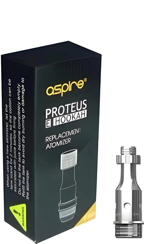 Aspire Proteus 0.25ohm replacement coil for vape devices, shown with coil and pod components, by Vape Mash India.