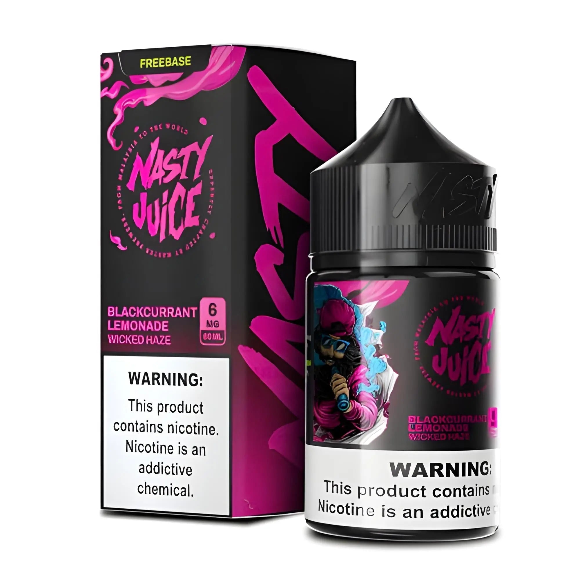 Blackcurrant Lemonade vape e-liquid by Nasty Juice in 60ML bottle, with 3MG or 6MG nicotine options, from Vape Mash India.