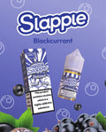 Blackcurrant Slapple Nic Salt 30ML vape e-liquid by Vape Mash India, showing the colorful bottle with blackcurrant flavor label.