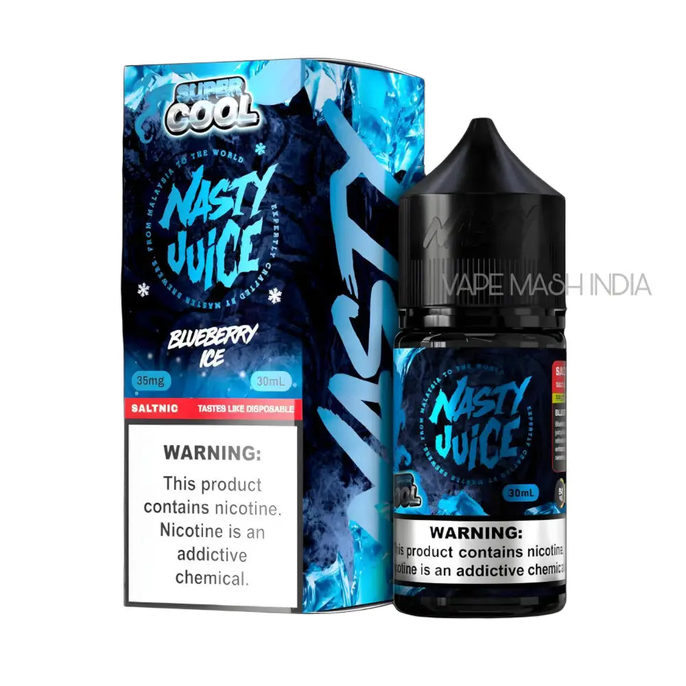Blueberry Ice Nasty Super Cool 30ML Vape Juice Bottle – 35MG and 50MG Nicotine Salt India