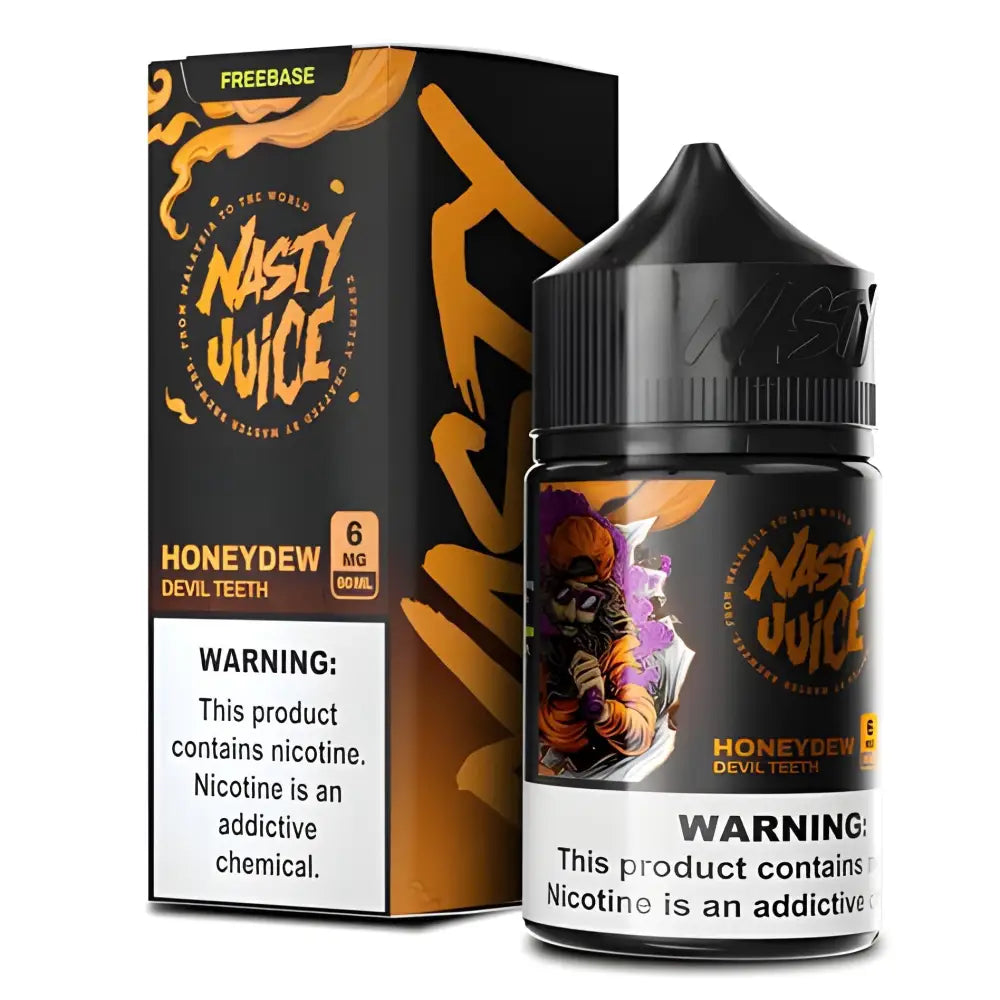 Devil Teeth Nasty Juice 60ML Vape Juice India – Honeydew melon with mint e-liquid at VapeMashIndia