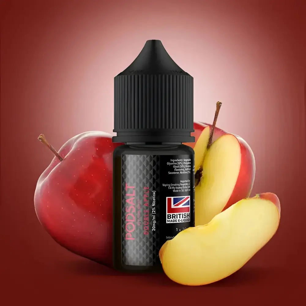 Double Apple Pod Salt Core 30ML Nic Salt Vape Juice India – Red and green apple e-liquid in 20MG, 25MG & 50MG at VapeMashIndia