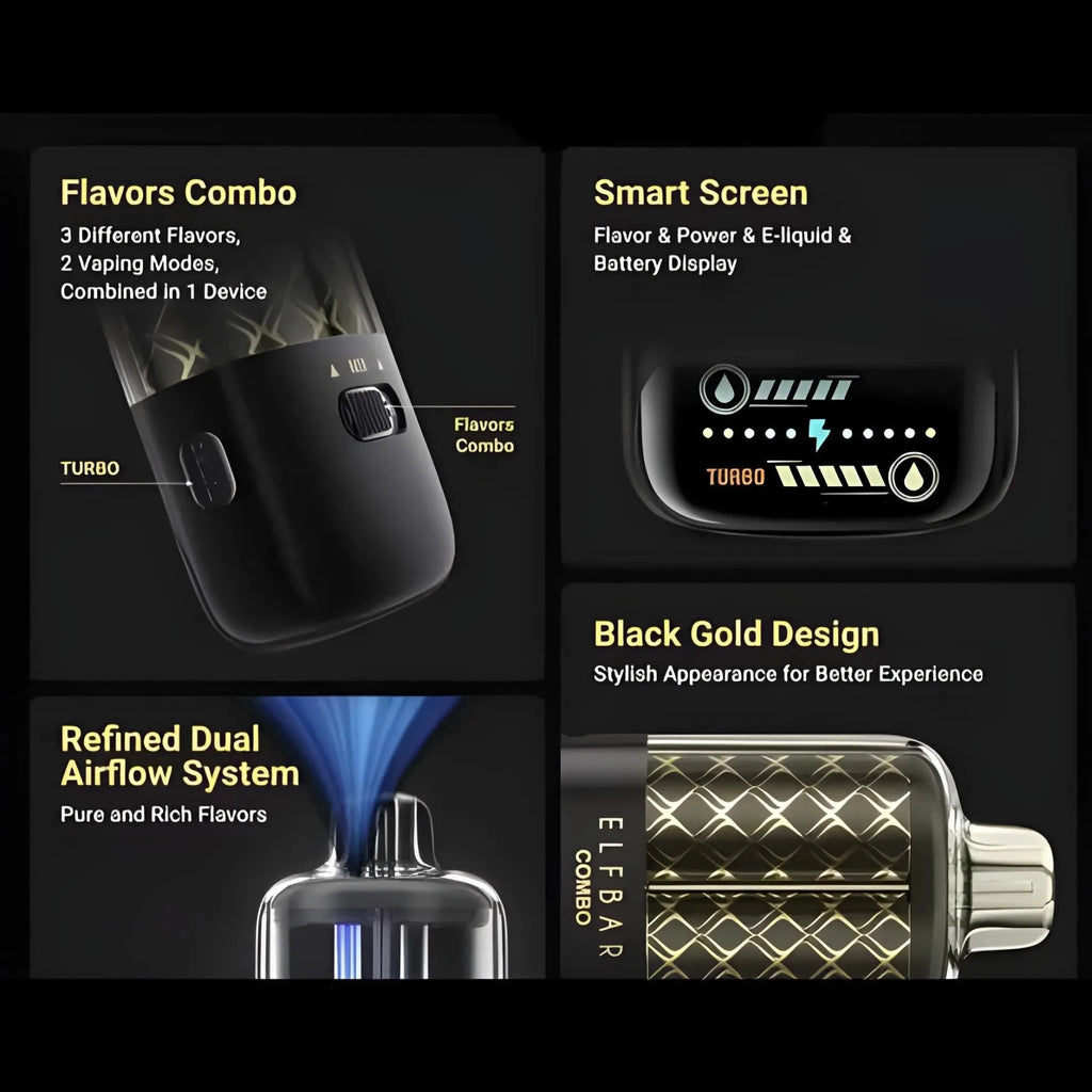 ELF BAR COMBO 25000 Puffs Dual Flavors Disposable Vape India - Vape Mash India