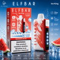 Elf Bar Ice King disposable vape with 30000 puffs, featuring colorful packaging and sleek design from Vape Mash India.