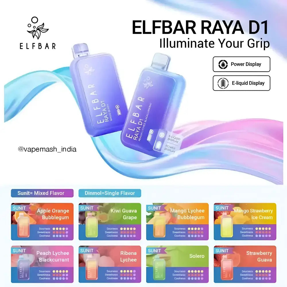 Elf Bar Raya D1 13k Puffs Disposable Vape | Buy Vape