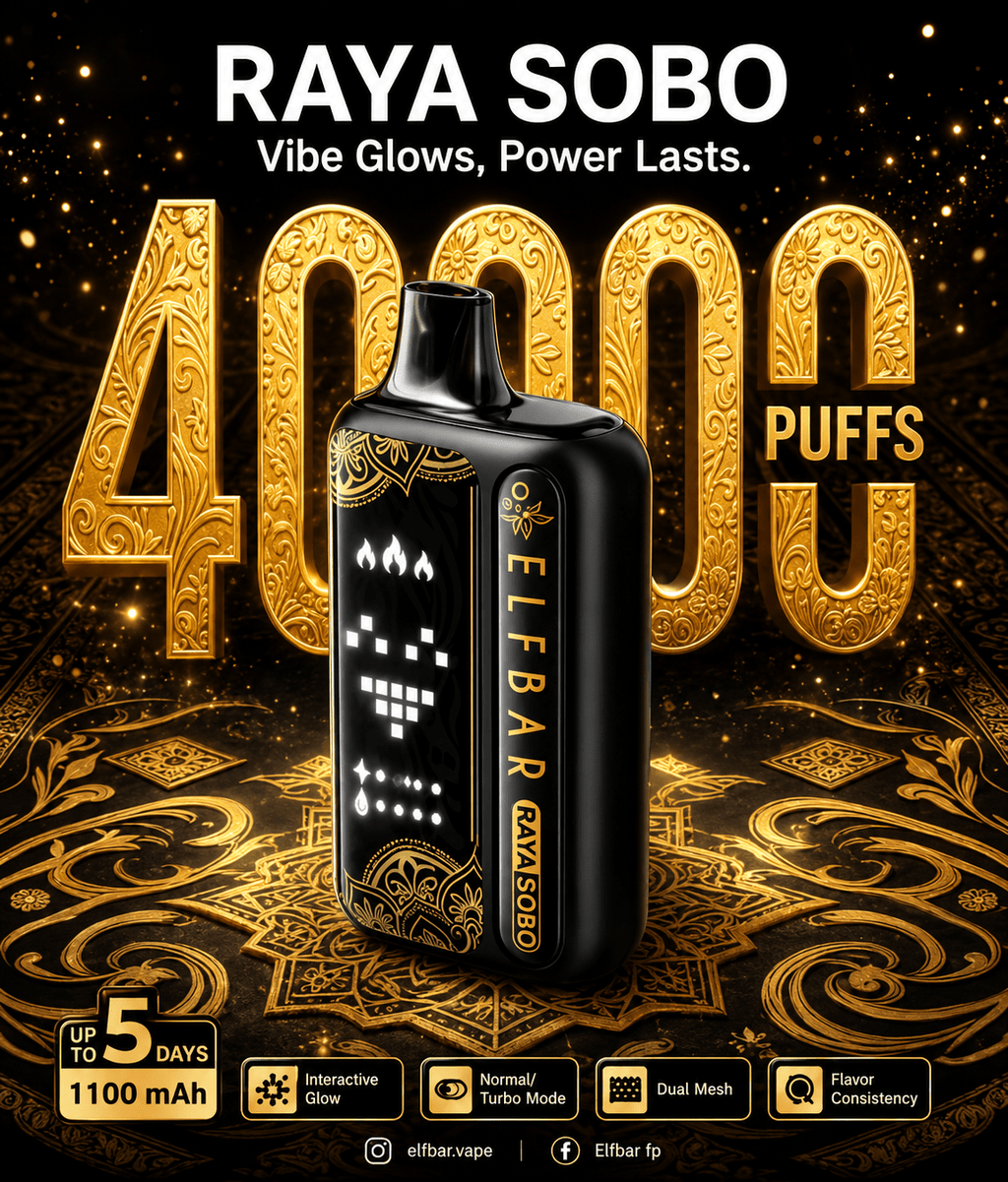 Elf Bar Raya SOBO Disposable Vape – 40000 Puffs | Vape Mash India - Vape Mash India