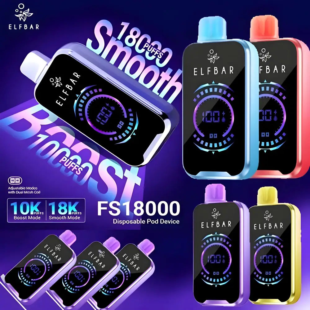 ElfBar FS18000 18K Puffs Disposable Pod Device – Vape Mash India