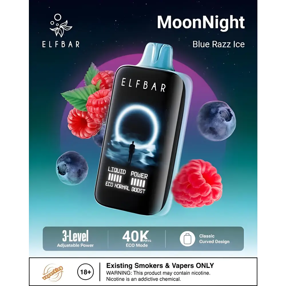 "ELFBAR Moon Light 40K Disposable Vape flavours available in India"