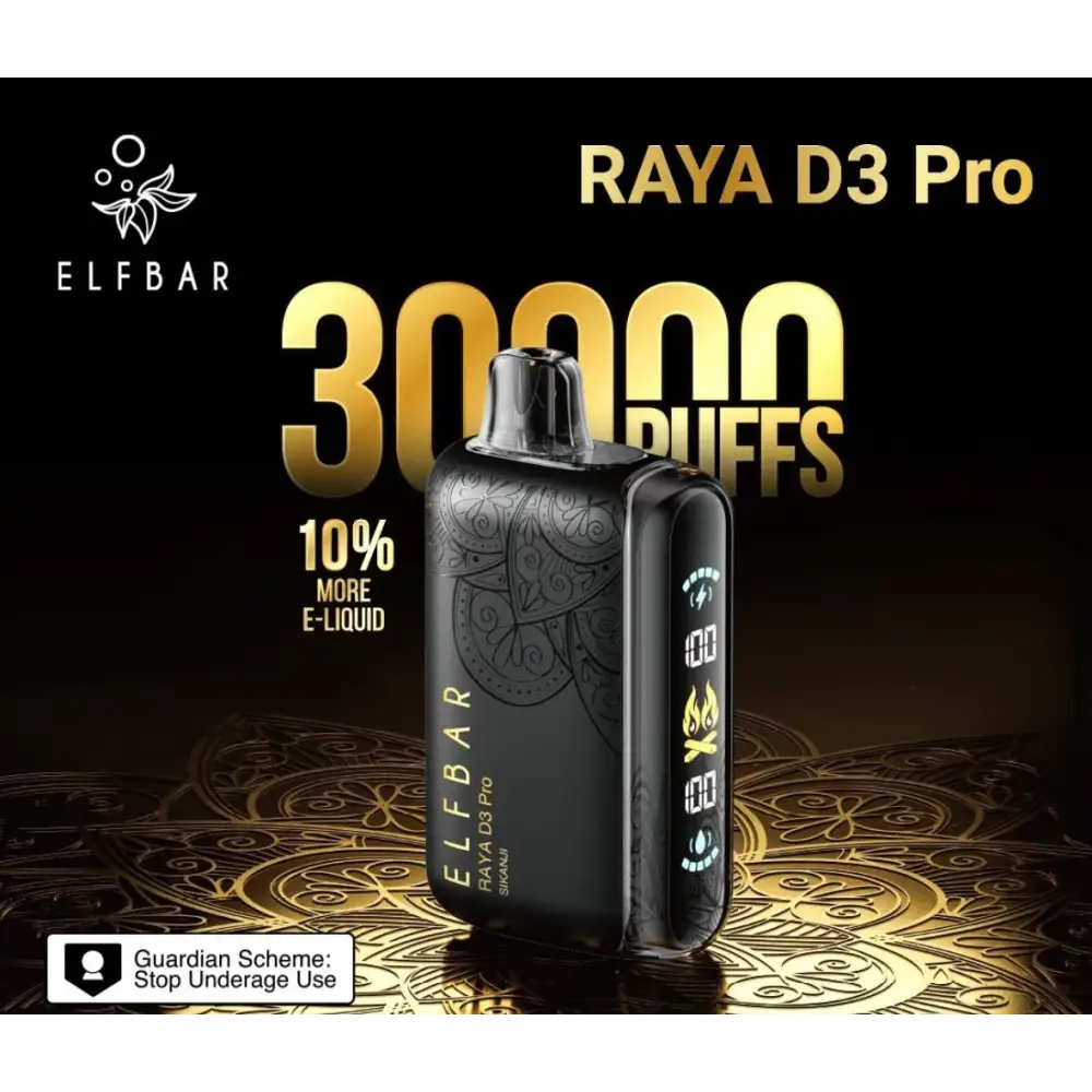 Elf Bar Raya D3 Pro 30K Puffs Disposable Vape India | Vape Smash India