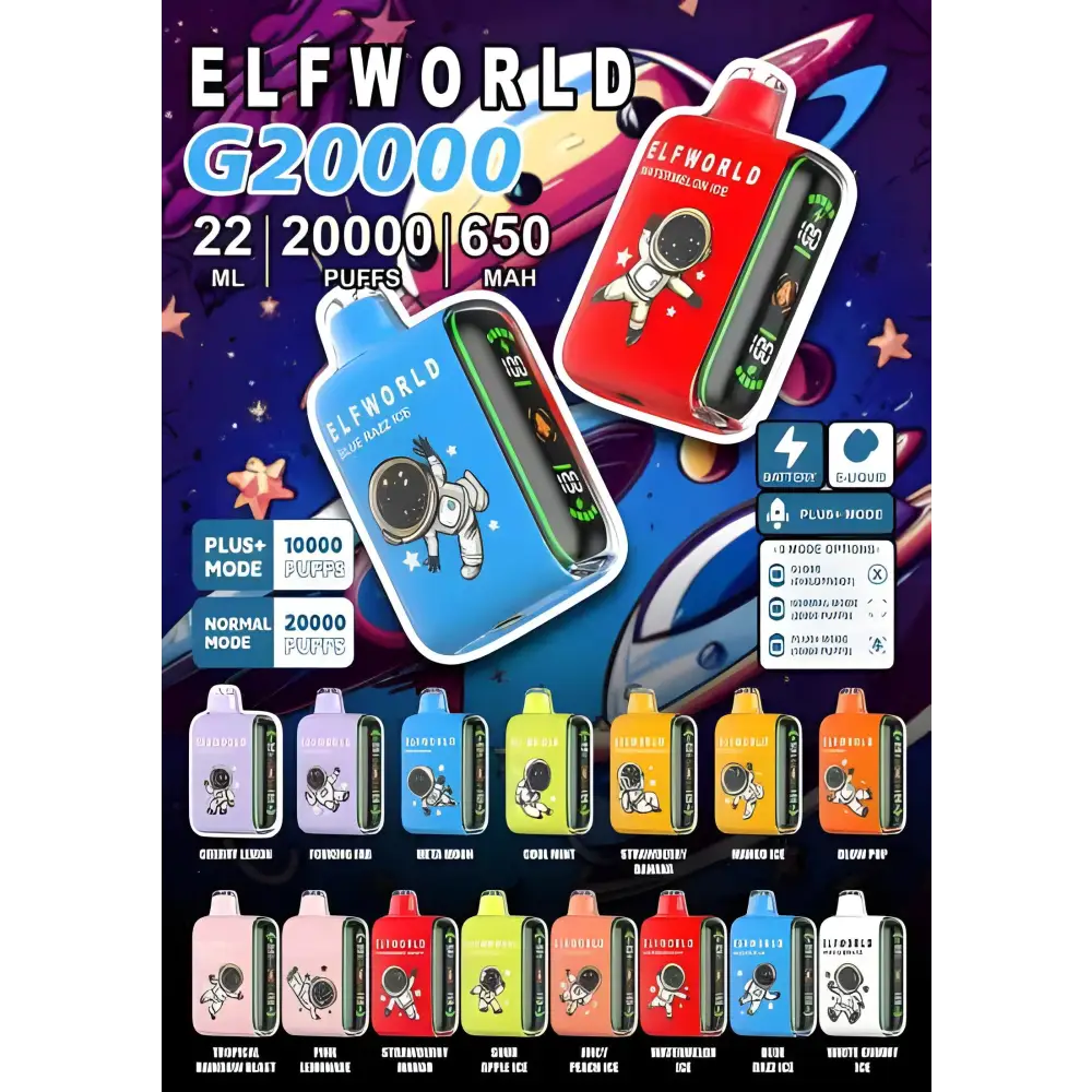 Elfworld Plus 20K – 20,000 Puffs Disposable Vape | Buy