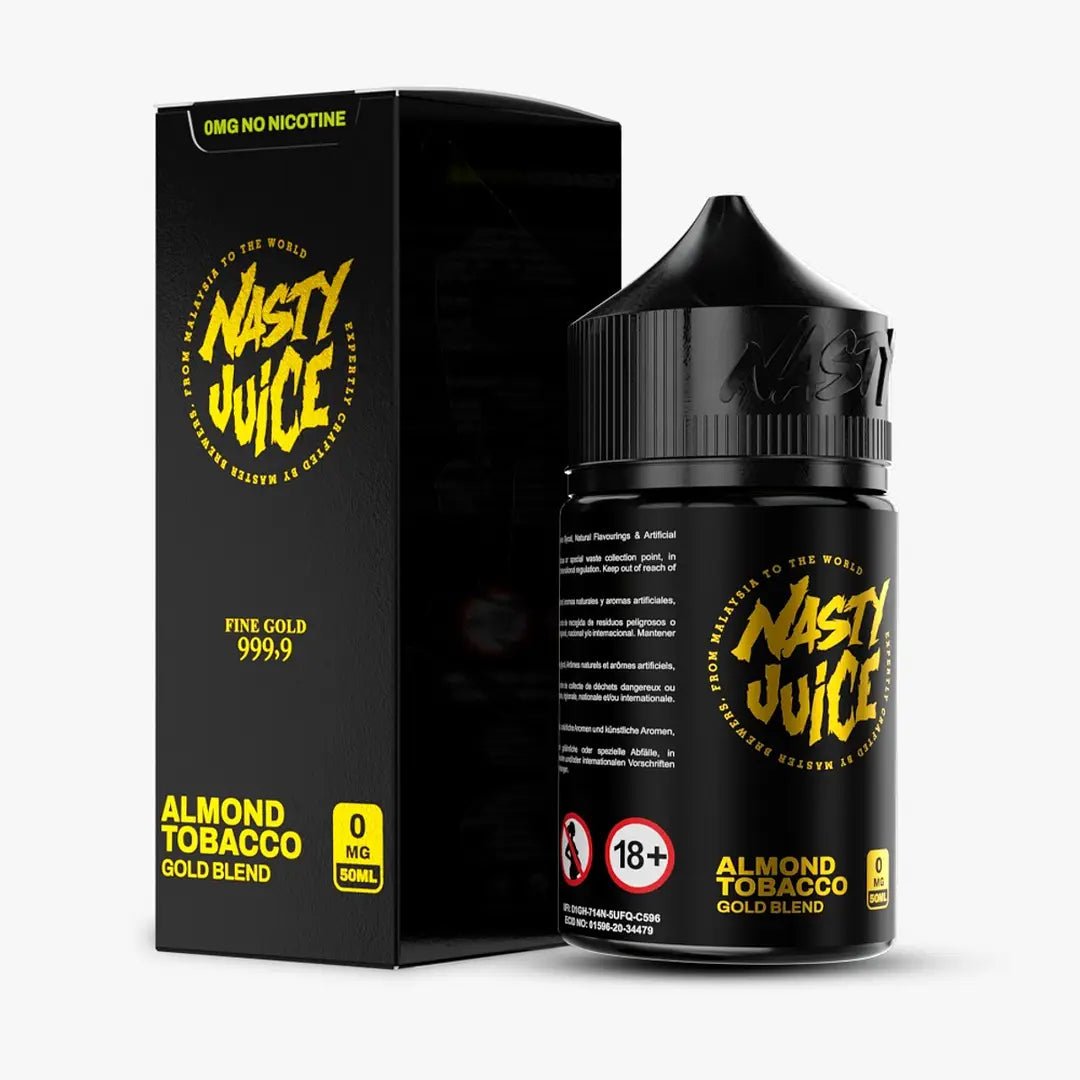 Gold Blend Almond Tobacco 60ml Vape Juice (3mg) – Nasty Juice | Vape Mash India - Vape Mash India