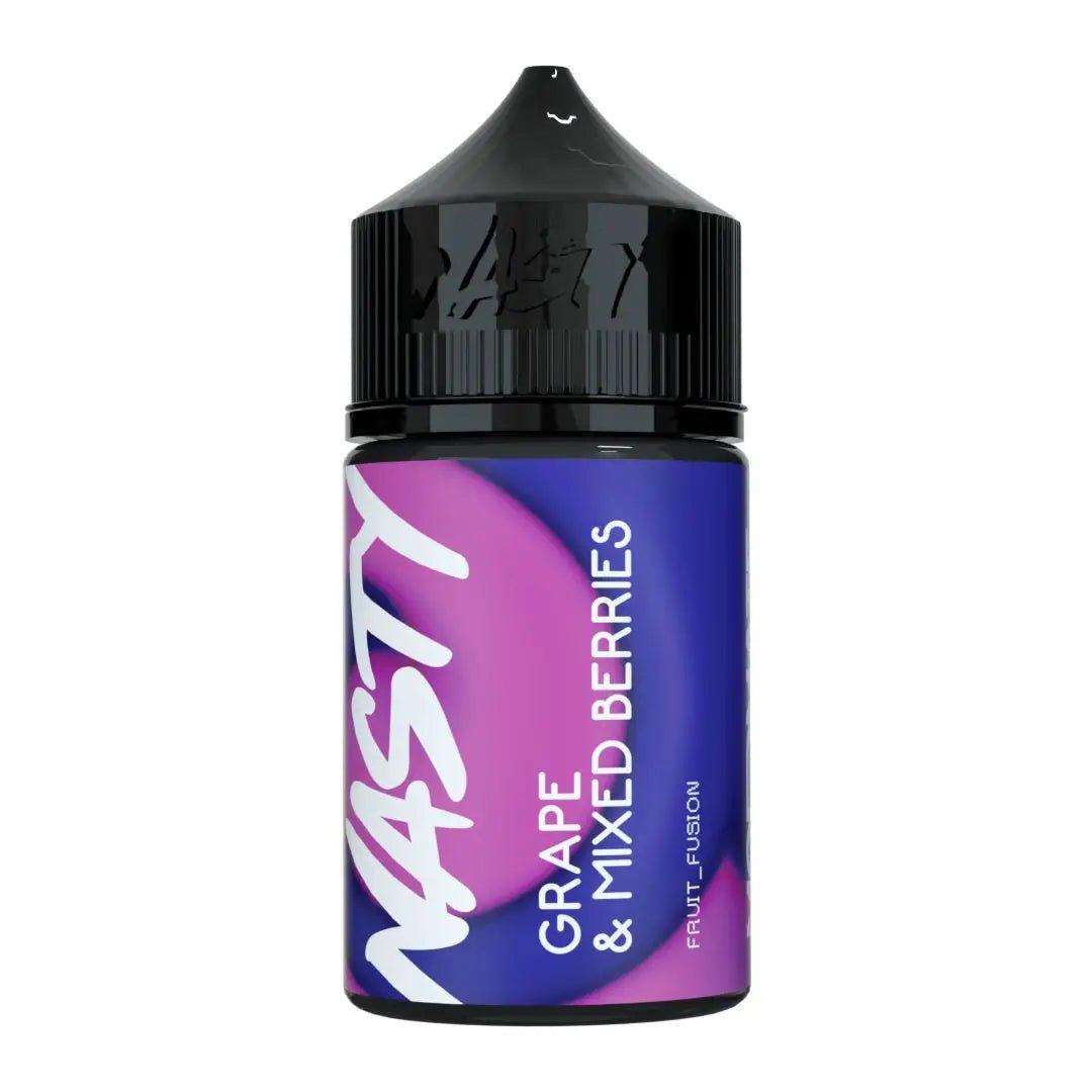 Grape and mixed berries flavored vape e-liquid by Vape Mash India, 60ML bottle, available in 0MG, 3MG, and 6MG nicotine strengths.