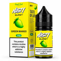 Green Mango Nasty Burst Nic Salt Juice in 30ML bottle by Vape Mash India, with 35MG and 50MG nicotine strength for vaping.