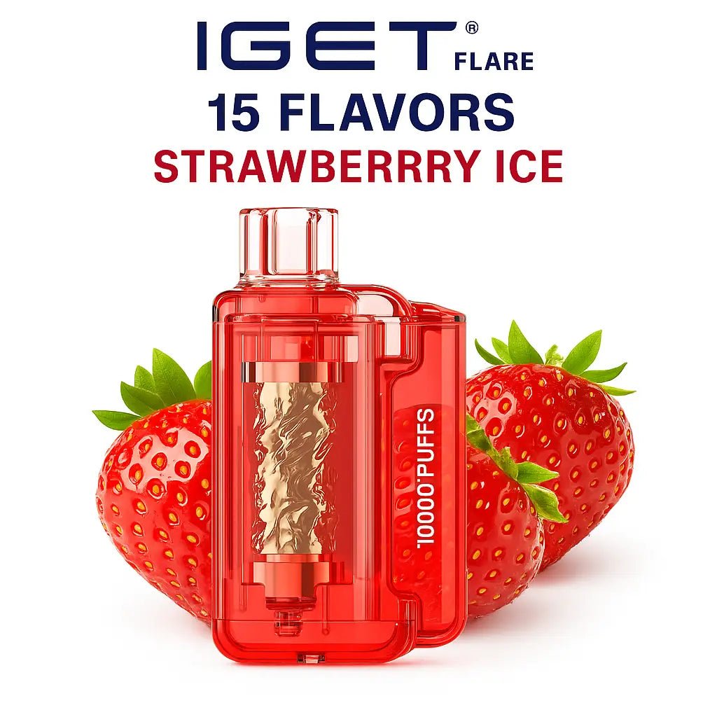 Vape Mash India IGET Flare B10000 Double Apple disposable vape pen with USB-C charging and sleek design.