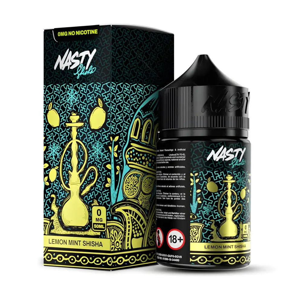 Nasty Juice Lemon Mint 60ml 3mg vape juice bottle with lemon and mint themed label