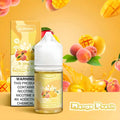 Vladdin Mango Peach 30ml nicotine salt vape juice bottle with mango and peach themed label