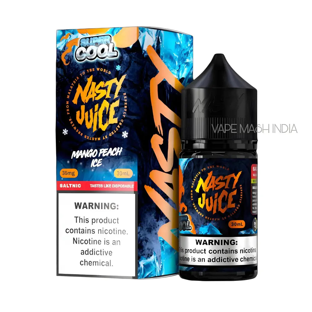 Mango Peach Ice Nasty Super Cool 30ML Vape Juice Bottle – 35MG and 50MG Nicotine Salt India