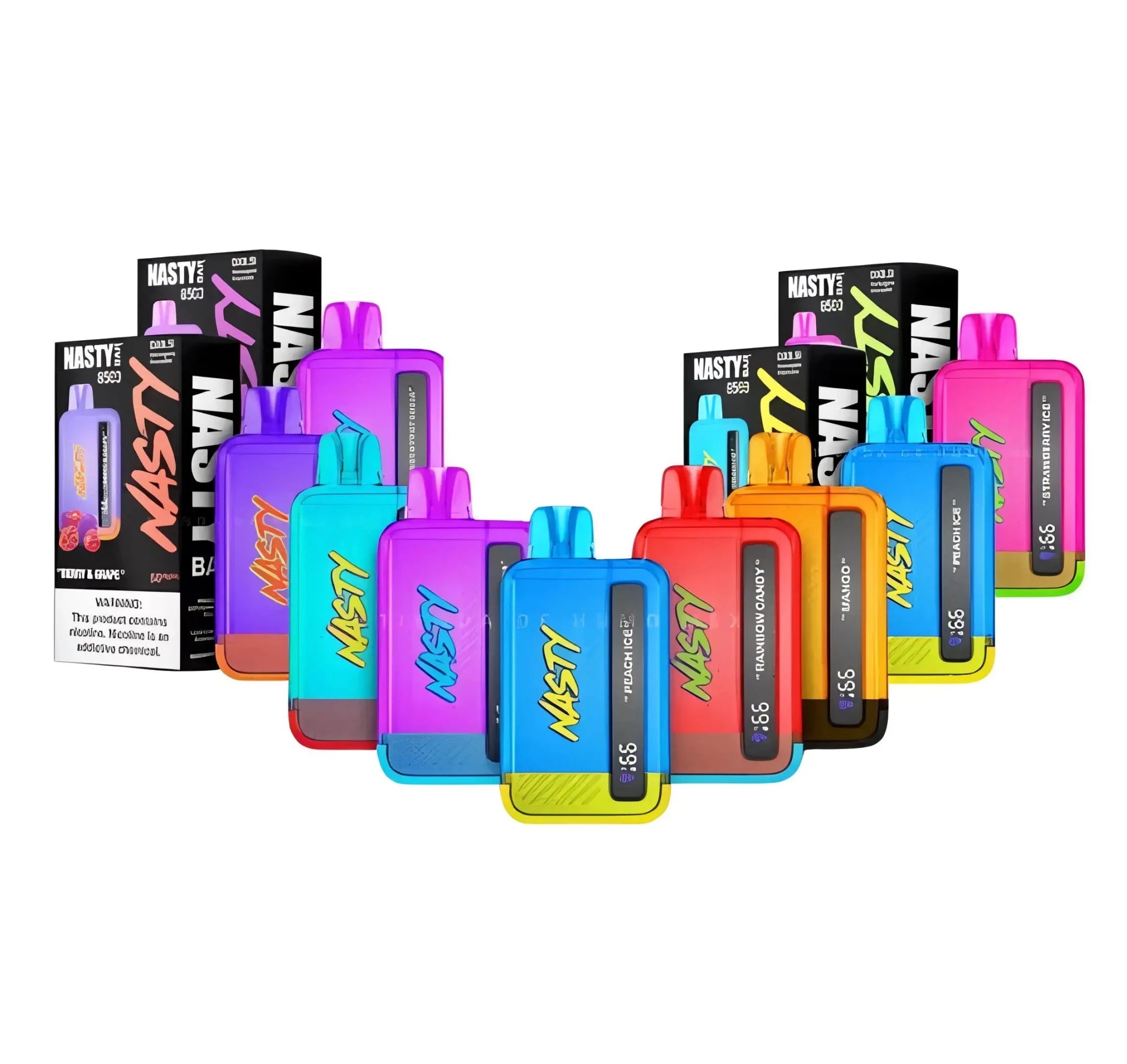 Vape Mash India Nasty Bar DX8.5i disposable vape with 8500 puffs, sleek design, and compact shape for vaping on the go.