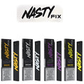 Black and yellow Nasty Fix Vape Pod Kit by Vape Mash India, a premium disposable vape device with sleek design.
