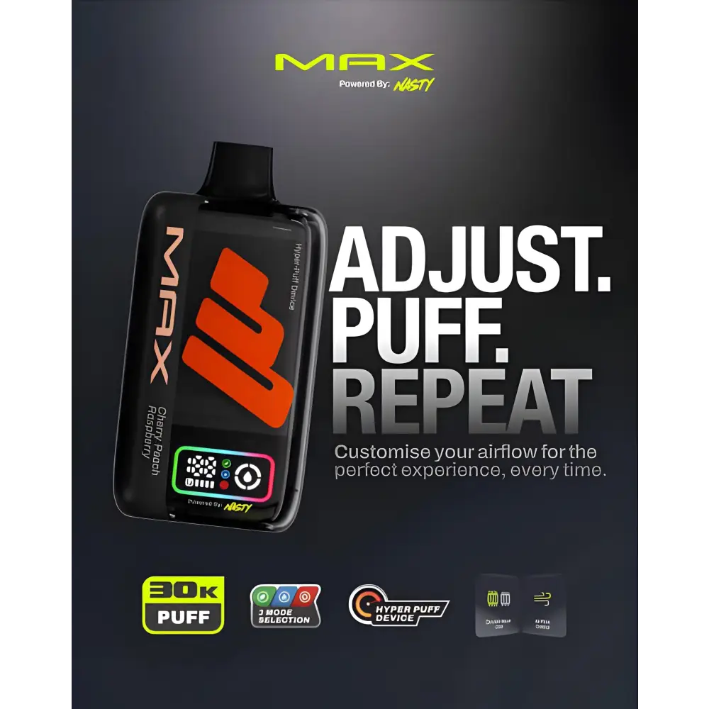 NASTY MAX 30000 PUFFS DISPOSABLE VAPE | Vape Mash India