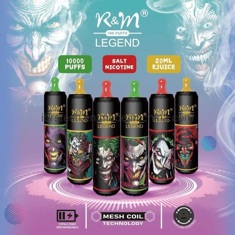 R&M Legend 10000 Puffs Rechargeable Disposable Vape India | Vape Smash India - Vape Mash India