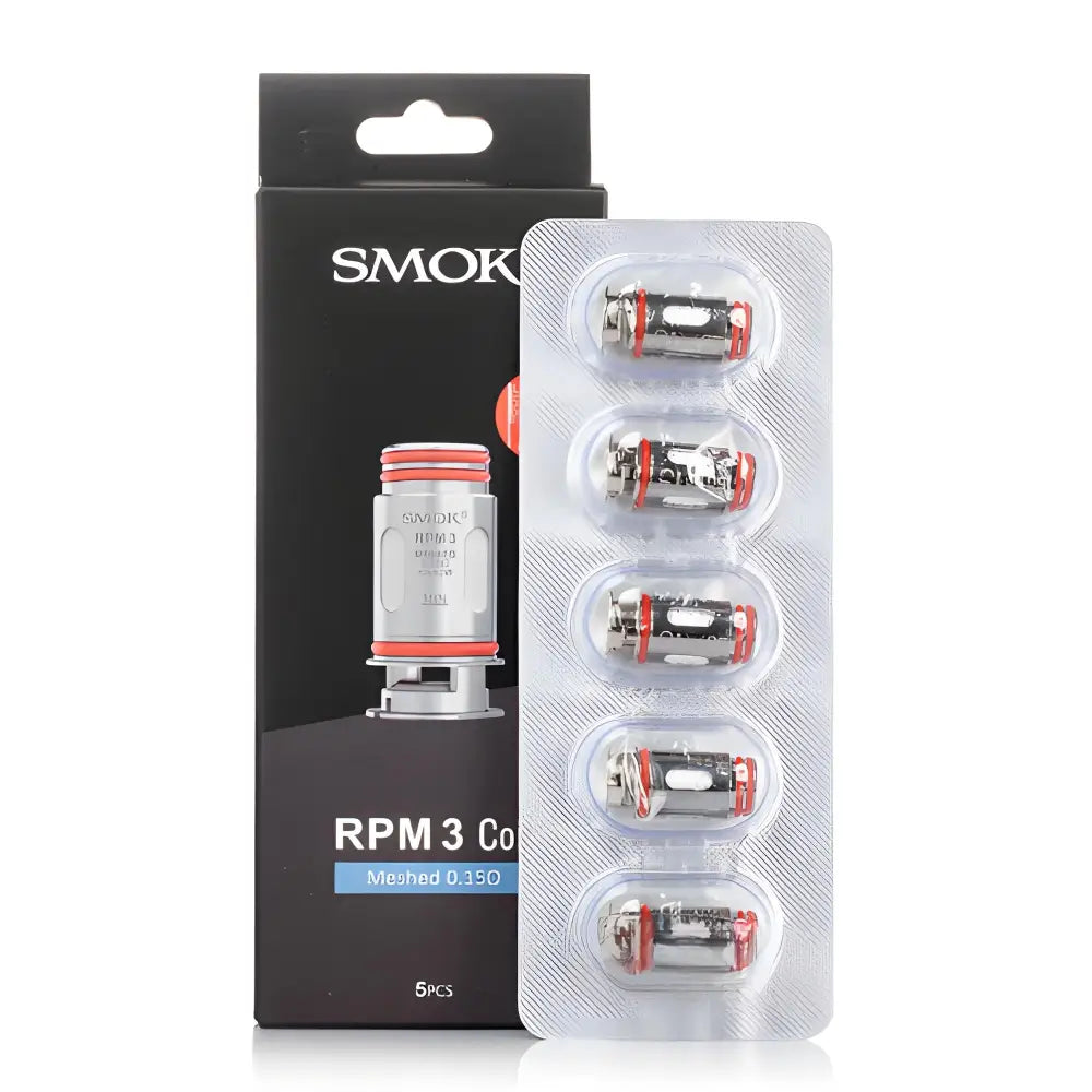 SMOK RPM 3 Replacement Coils – Buy Online in India - 0.15ohm RPM 3 Mesh Coils - Coil and Pods