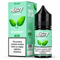 Spearmint Nasty Burst Nic Salt Juice 30ML by Vape Mash India, showing the mint-flavored e-liquid bottle with branding.