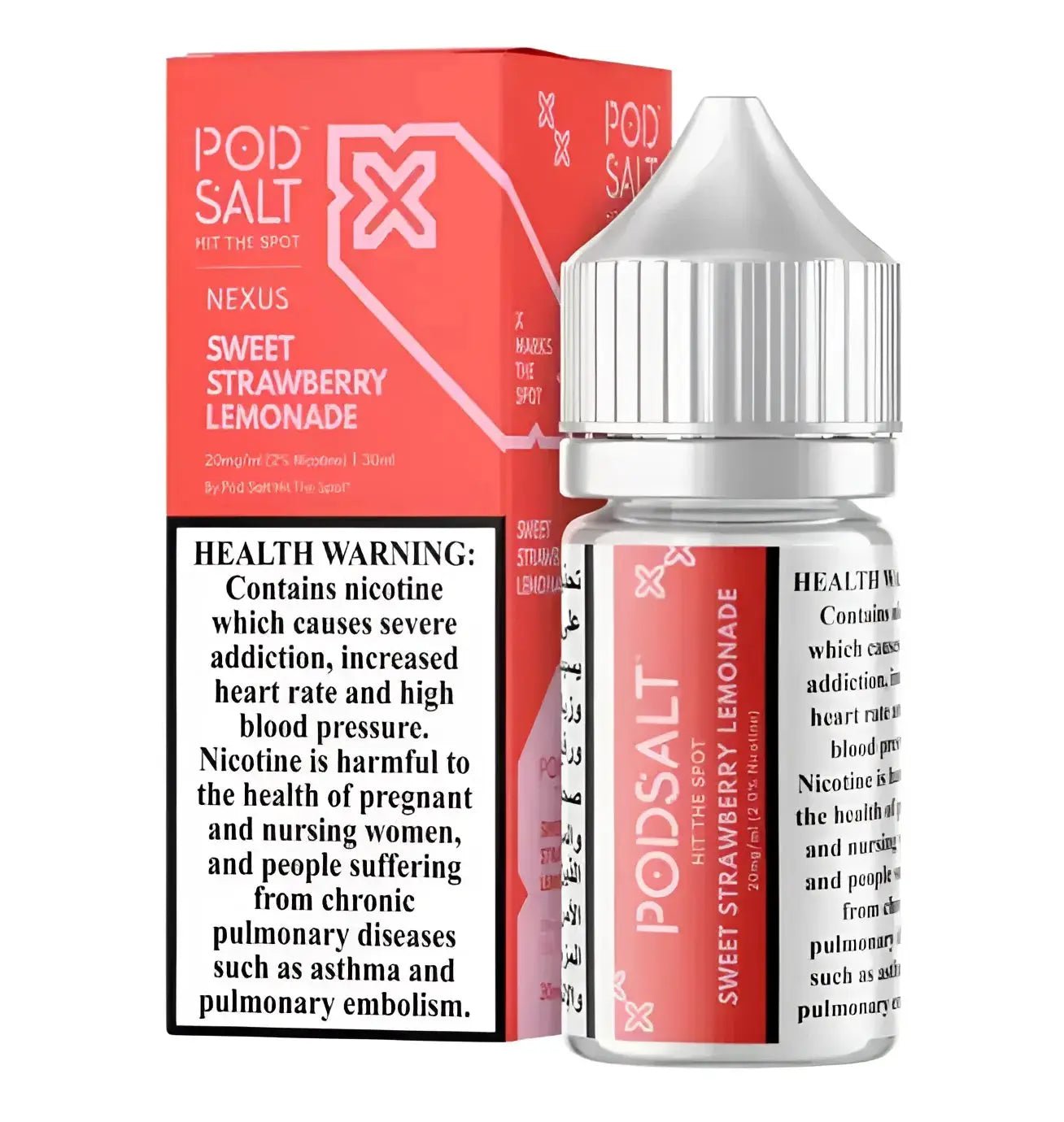 Sweet Strawberry Lemonade – Pod Salt Nexus Nic | 30ML Vape Juice | 25MG / 50MG | Vape Mash India - Vape Mash India