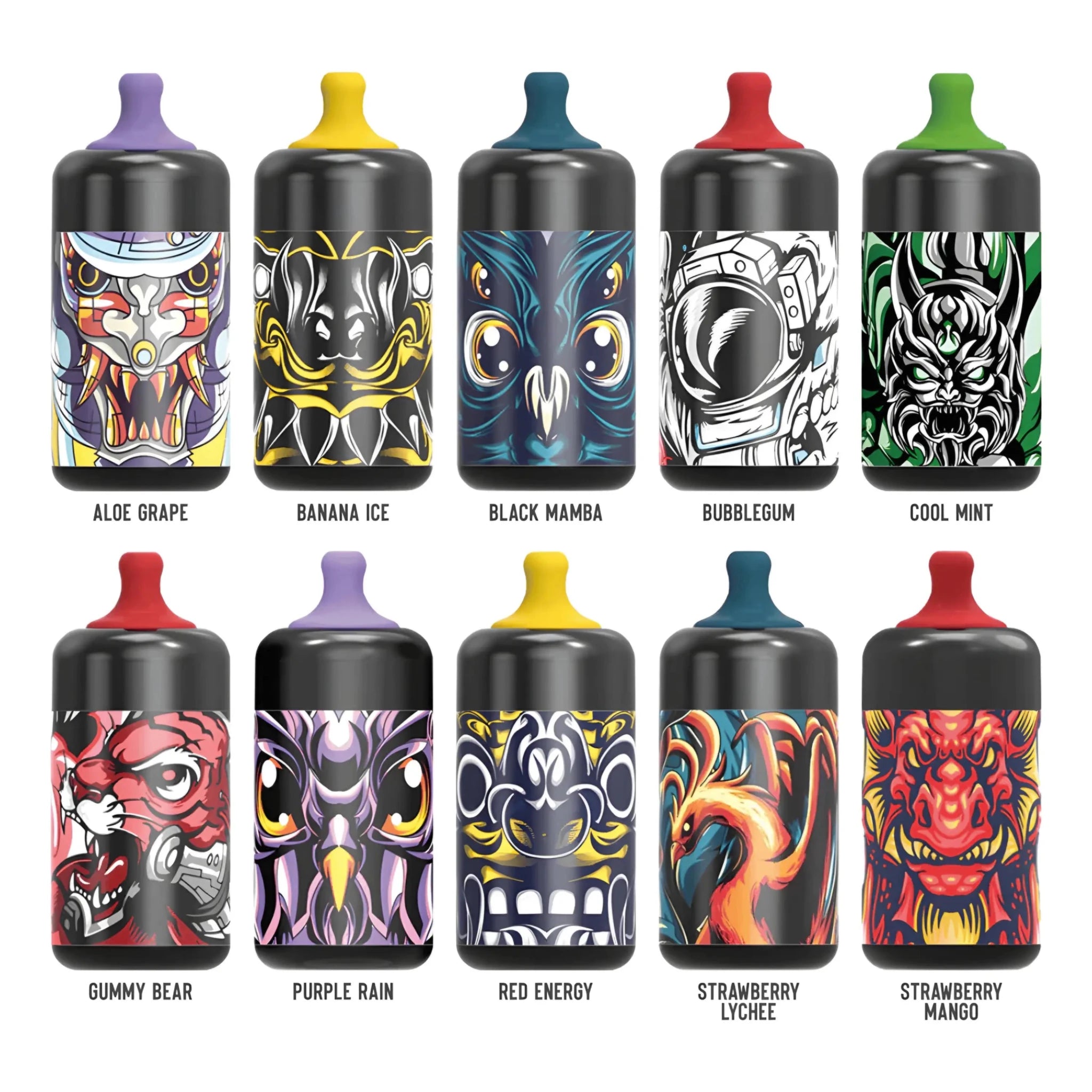 Tugboat Ultra Rechargeable Water Bottles with Vibrant Cartoon Designs - Vape Mash India