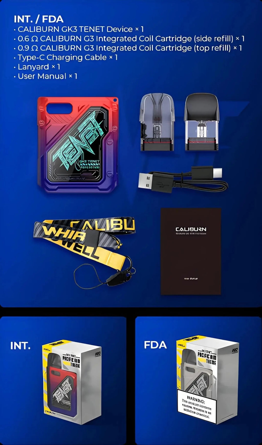 Uwell Caliburn GK3 TENET 25W Pod System India | Vape Mash India - Vape Mash India