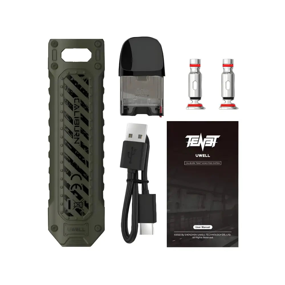 Uwell Caliburn TENET 16W Pod System – Buy Online in India - Carbon Black - Vape Starter Kits
