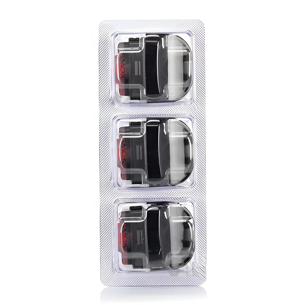 Smok Nord 5 empty pod packaging with three leak-resistant vape coils and pods from Vape Mash India.