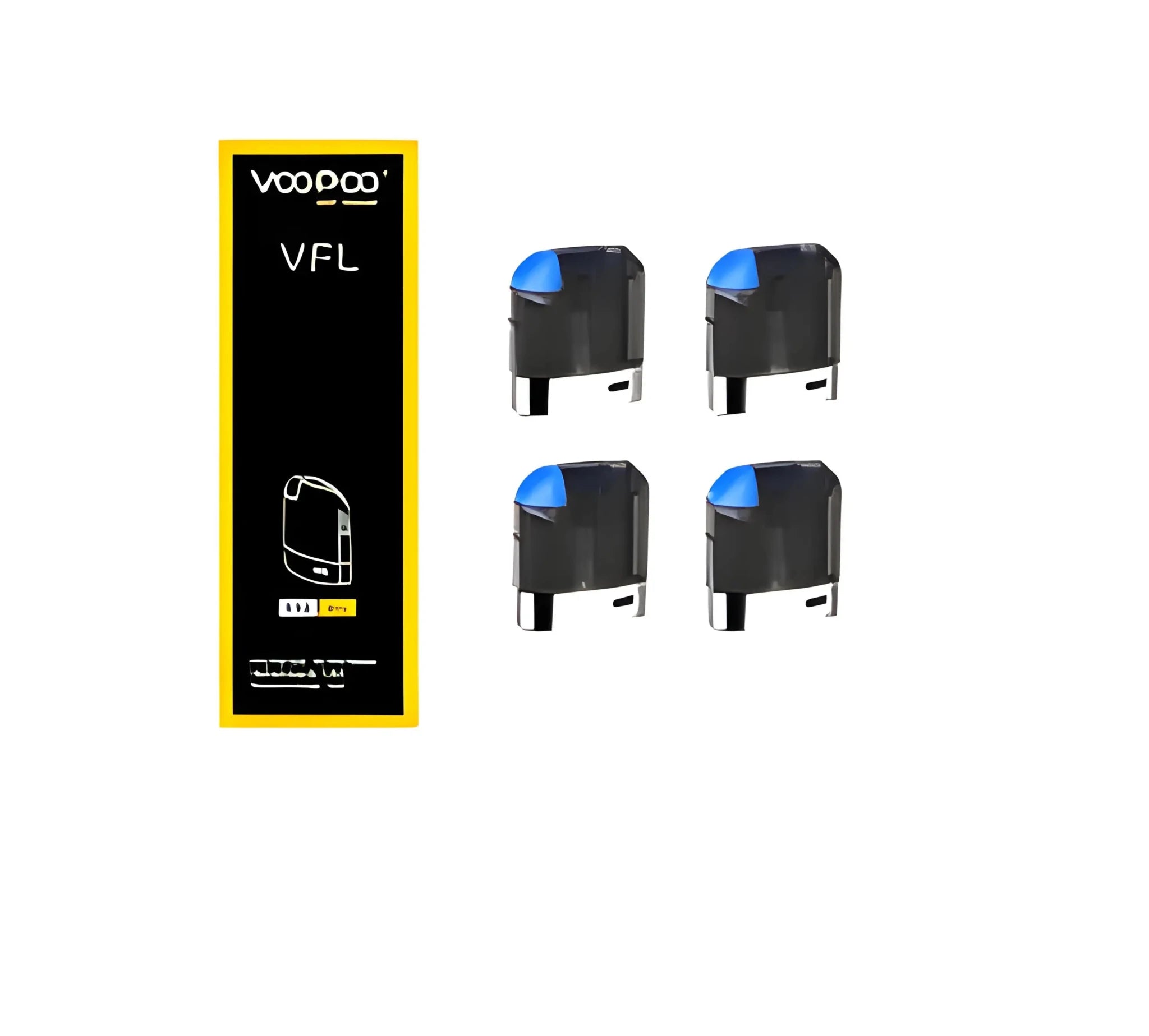 Voopoo VFL replacement pod 8ml refillable black and blue coil and pod for vaping device, Vape Mash India product image.