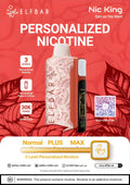 Blackberry cranberry Elfbar Nic King 30K disposable vape from Vape Mash India, shown in sleek black design.