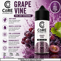Grape Vine CORE by Dinner Lady vape juice in 120ml bottle, e-liquid for vaping, 3MG or 6MG nicotine, Vape Mash India.