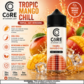 Tropic Mango Chill Vape Juice by CORE Dinner Lady, 120ML e-liquid with 3MG or 6MG nicotine, Vape Mash India branding.